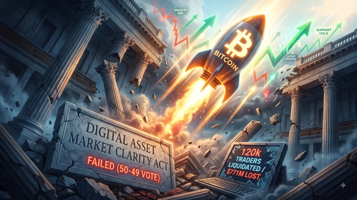 Bitcoin Prices Rip Despite Clarity Act Failure
